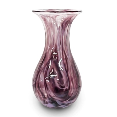 Small Amethyst Art Glass Vase